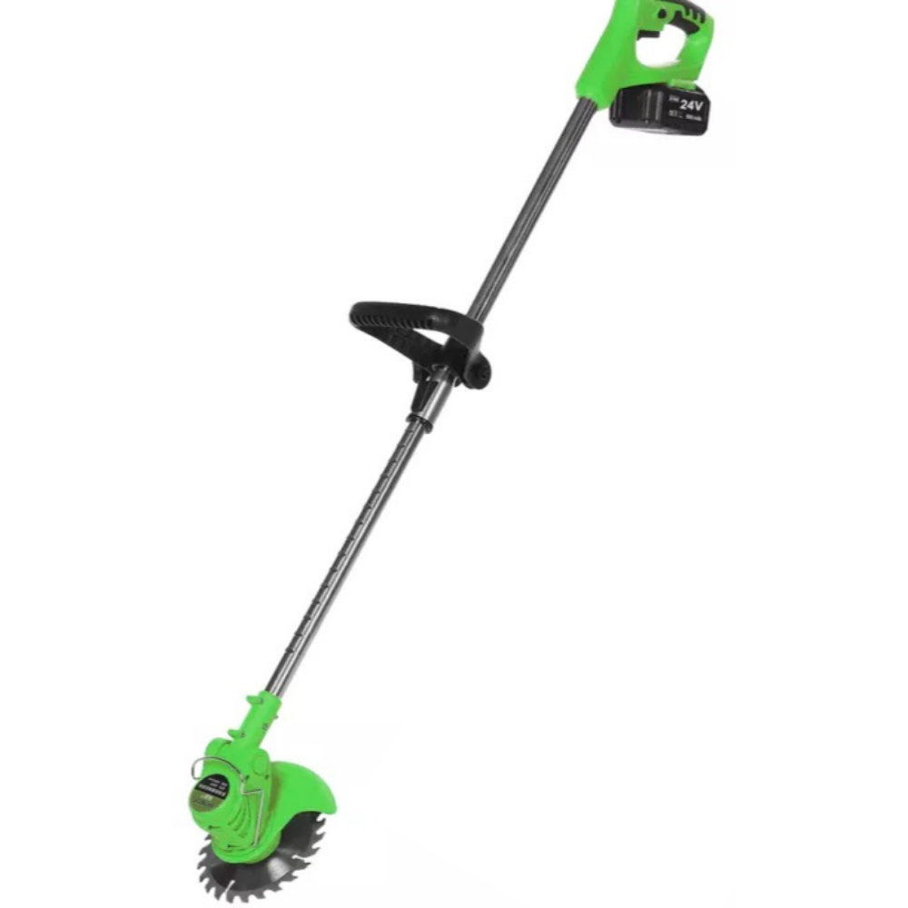 Grazer™ : Best Powerful Electric Battery Operated Cordless Metal Blade Weed Eater / Grass Trimmer